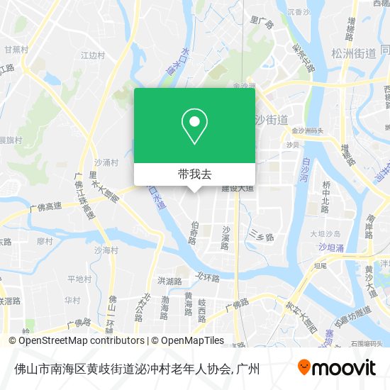 佛山市南海区黄歧街道泌冲村老年人协会地图