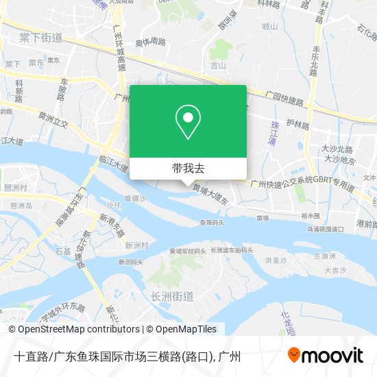 十直路/广东鱼珠国际市场三横路(路口)地图