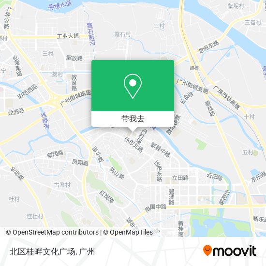 北区桂畔文化广场地图