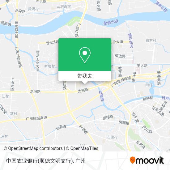 中国农业银行(顺德文明支行)地图