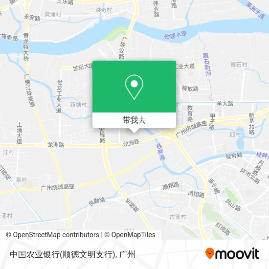 中国农业银行(顺德文明支行)地图