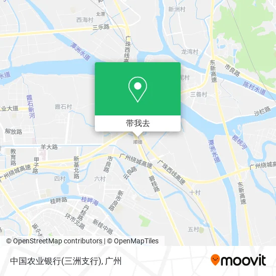 中国农业银行(三洲支行)地图
