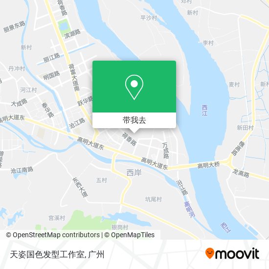 天姿国色发型工作室地图