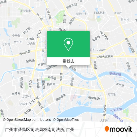 广州市番禺区司法局桥南司法所地图