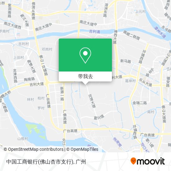 中国工商银行(佛山杏市支行)地图