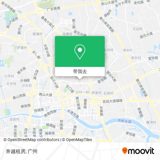 奔越租房地图