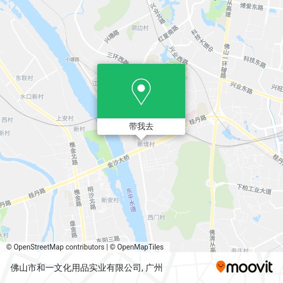 佛山市和一文化用品实业有限公司地图