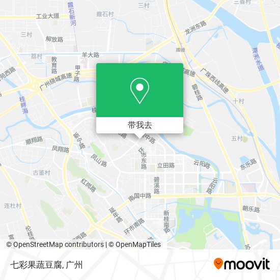 七彩果蔬豆腐地图