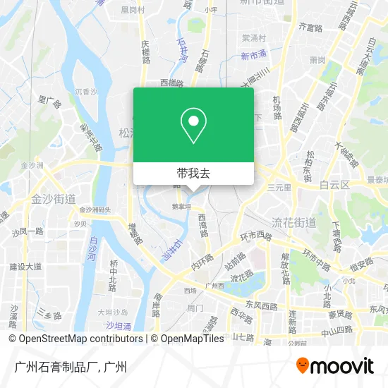 广州石膏制品厂地图