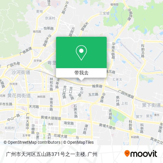 广州市天河区五山路371号之一主楼地图