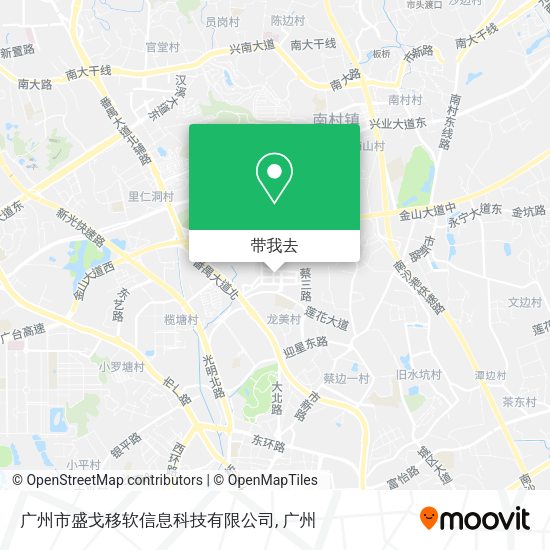 广州市盛戈移软信息科技有限公司地图