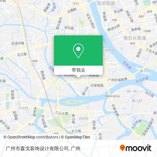 广州市森戈装饰设计有限公司地图