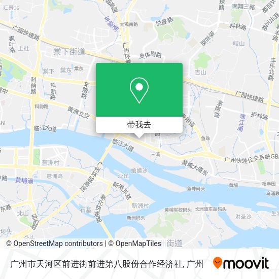 广州市天河区前进街前进第八股份合作经济社地图