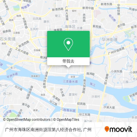 广州市海珠区南洲街沥滘第八经济合作社地图