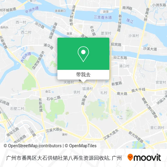 广州市番禺区大石供销社第八再生资源回收站地图
