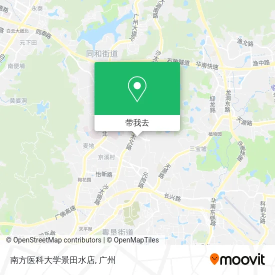 南方医科大学景田水店地图