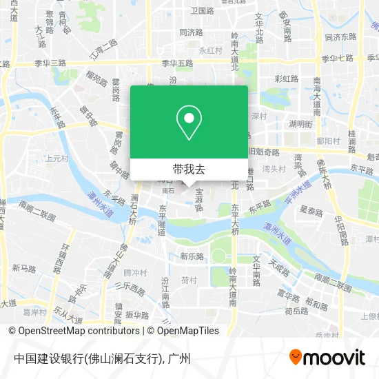 中国建设银行(佛山澜石支行)地图