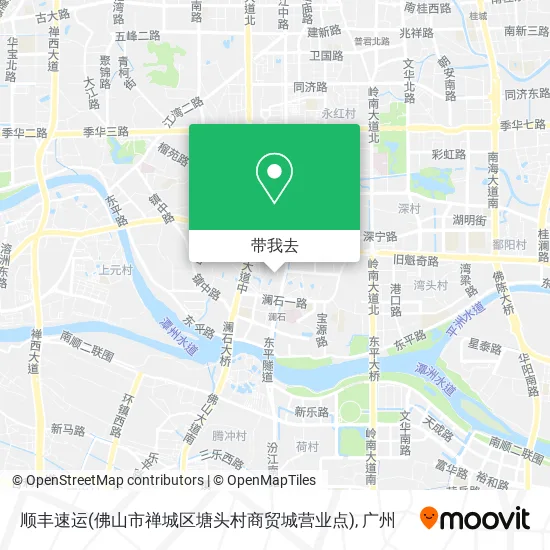 顺丰速运(佛山市禅城区塘头村商贸城营业点)地图