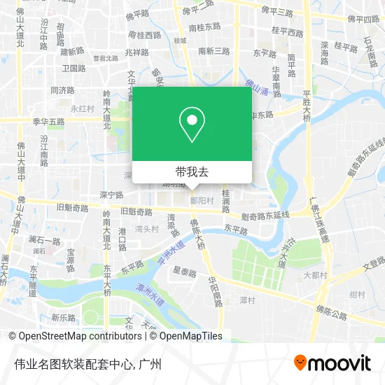 伟业名图软装配套中心地图