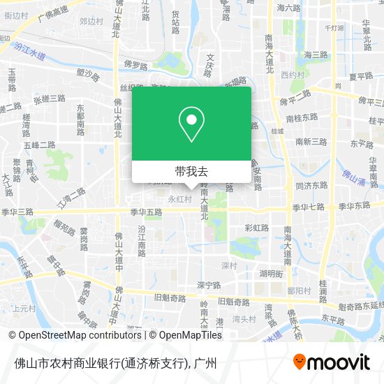 佛山市农村商业银行(通济桥支行)地图
