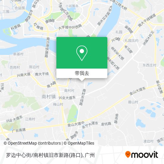 罗边中心街/南村镇旧市新路(路口)地图