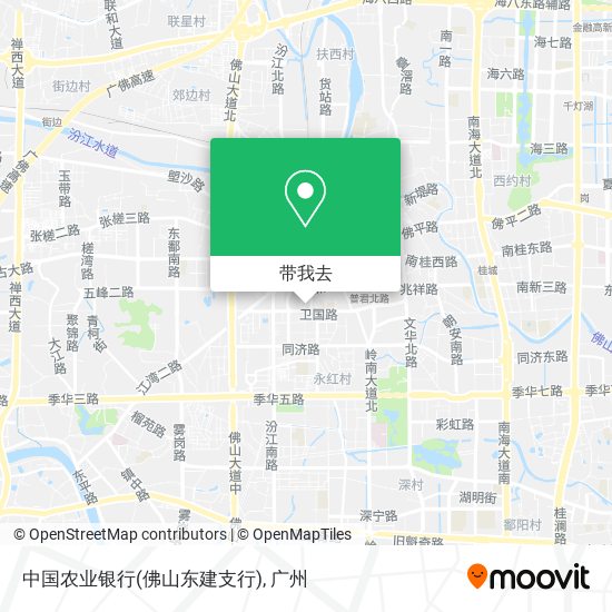 中国农业银行(佛山东建支行)地图