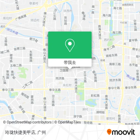 玲珑快捷美甲店地图
