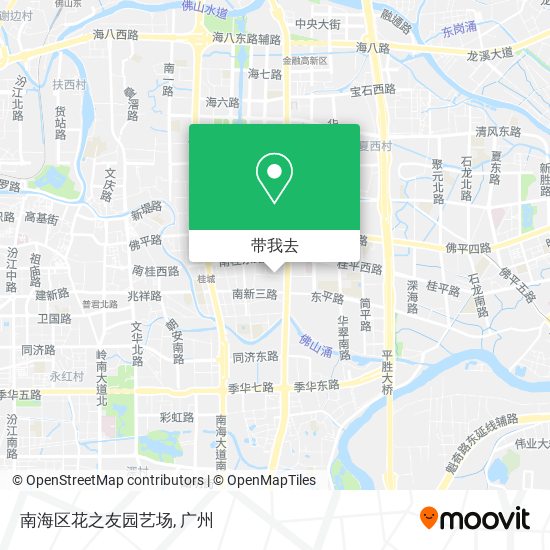 南海区花之友园艺场地图