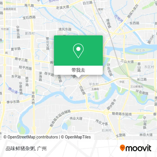 品味鲜猪杂粥地图
