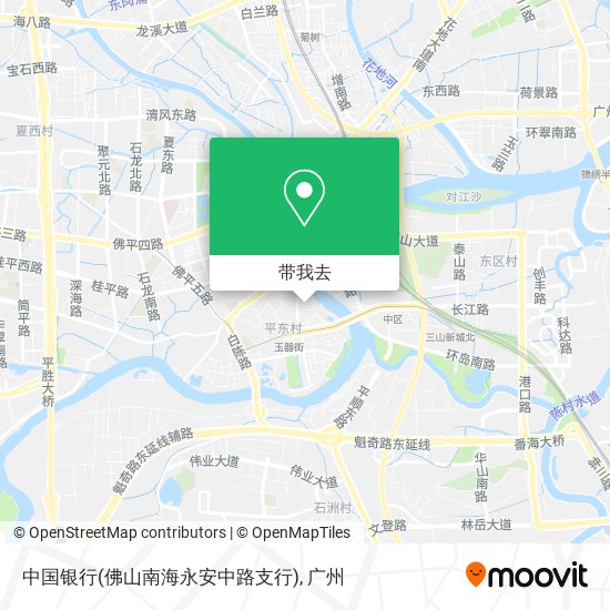 中国银行(佛山南海永安中路支行)地图