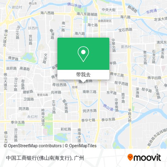 中国工商银行(佛山南海支行)地图