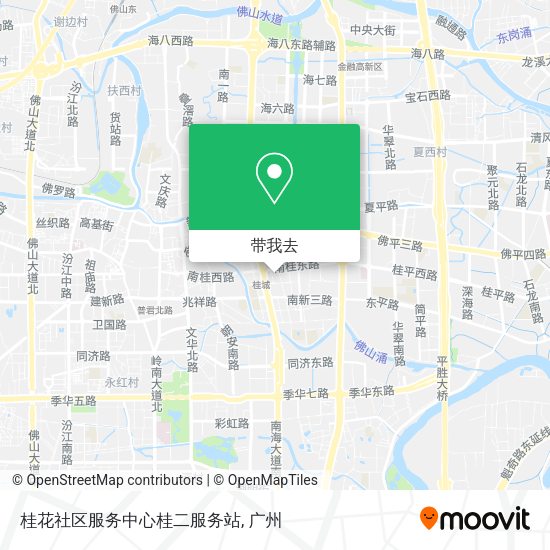 桂花社区服务中心桂二服务站地图