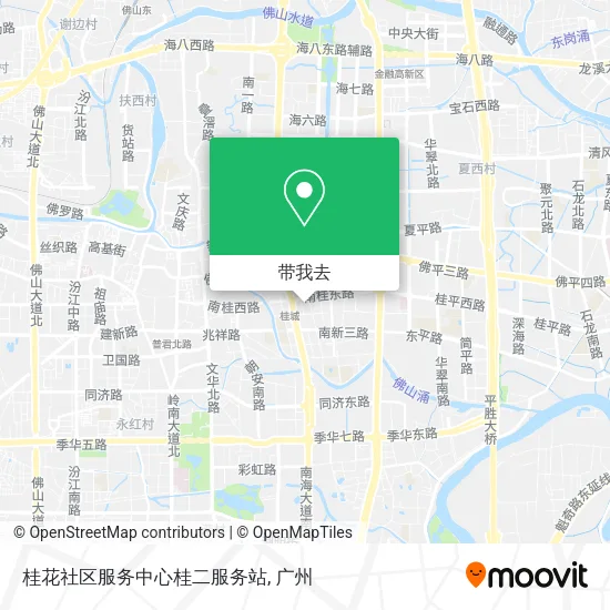 桂花社区服务中心桂二服务站地图
