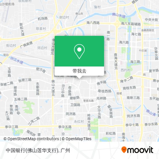 中国银行(佛山莲华支行)地图