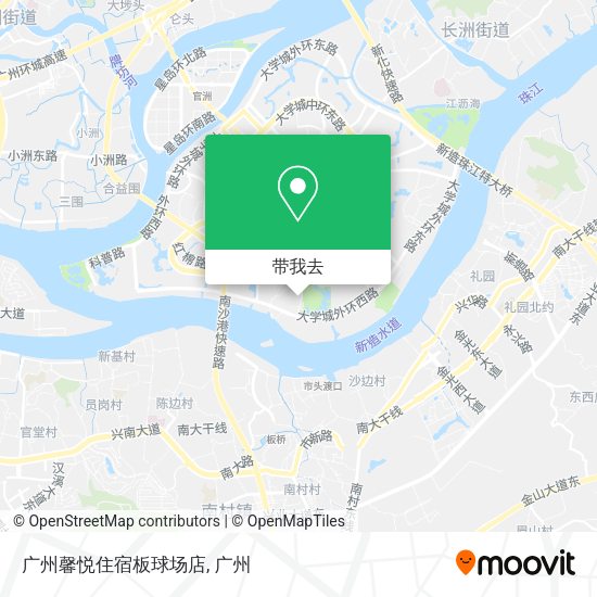 广州馨悦住宿板球场店地图