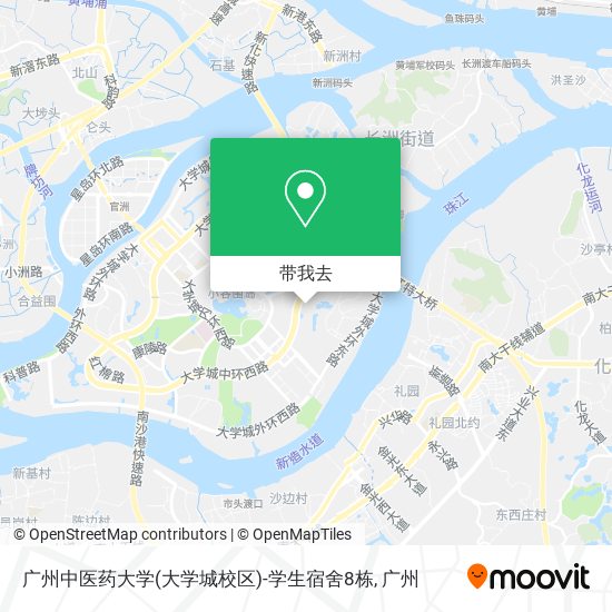广州中医药大学(大学城校区)-学生宿舍8栋地图