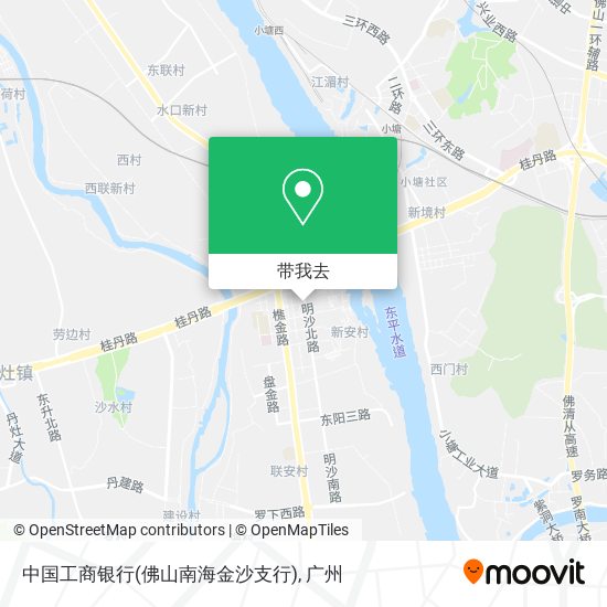 中国工商银行(佛山南海金沙支行)地图