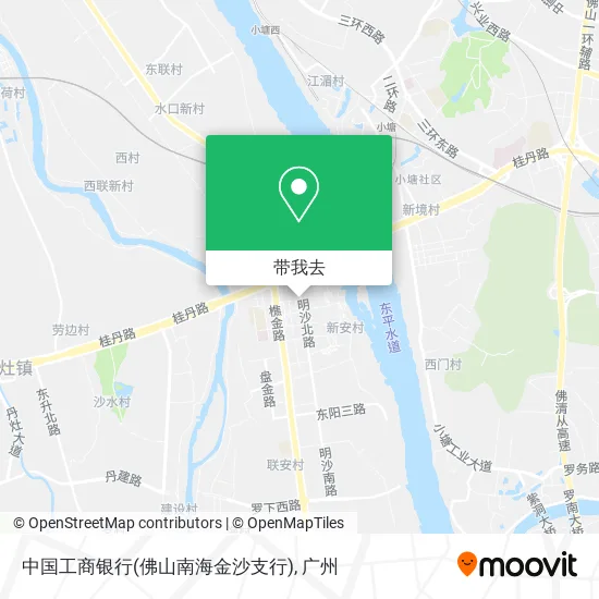 中国工商银行(佛山南海金沙支行)地图