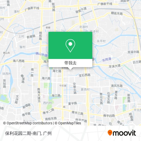 保利花园二期-南门地图