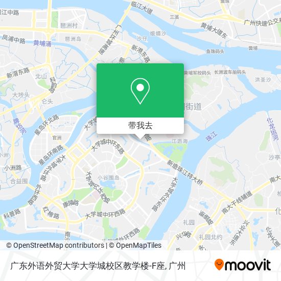 广东外语外贸大学大学城校区教学楼-F座地图