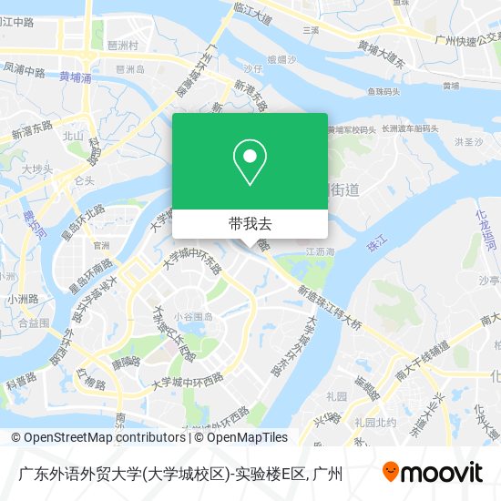 广东外语外贸大学(大学城校区)-实验楼E区地图