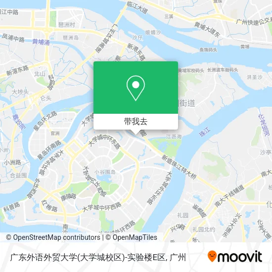 广东外语外贸大学(大学城校区)-实验楼E区地图