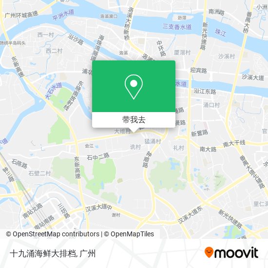 十九涌海鲜大排档地图