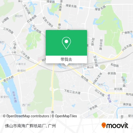 佛山市南海广辉纸箱厂地图