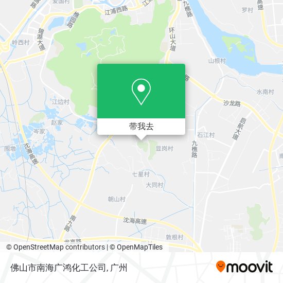 佛山市南海广鸿化工公司地图