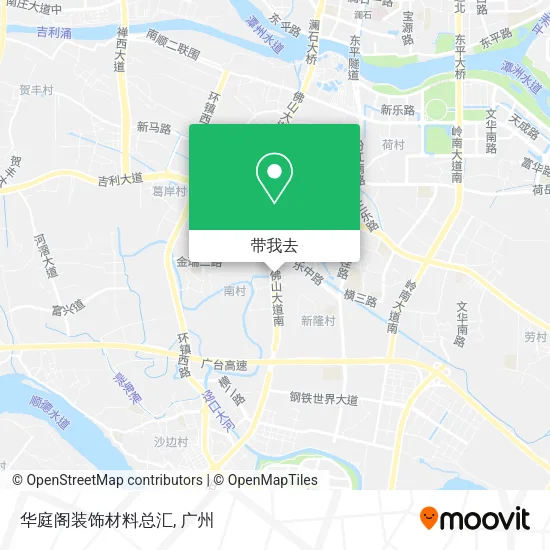 华庭阁装饰材料总汇地图