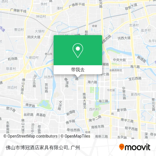 佛山市博冠酒店家具有限公司地图
