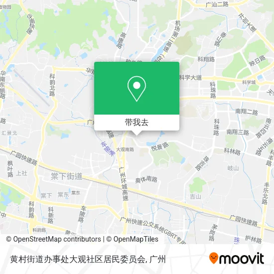 黄村街道办事处大观社区居民委员会地图