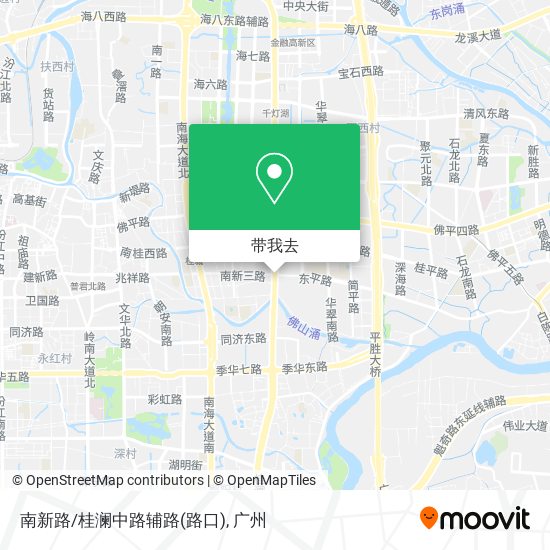 南新路/桂澜中路辅路(路口)地图