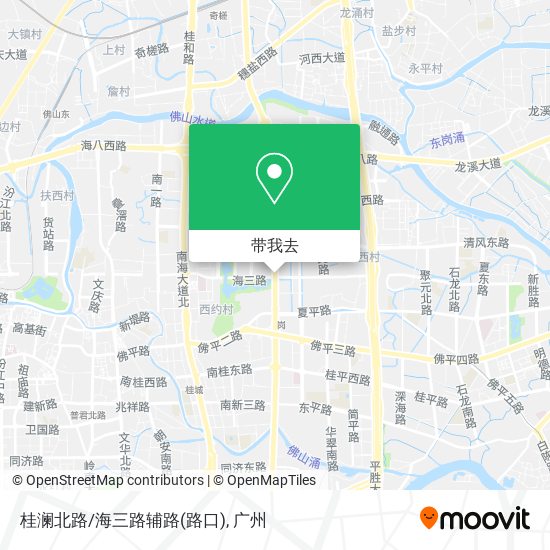桂澜北路/海三路辅路(路口)地图